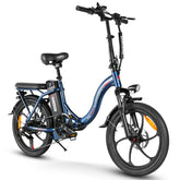 SAMEBIKE CY20-IT Electric Bike - 350W Motor 36V13AH Battery 35KM Range Mechanical Disc Brakes - Dark Blue